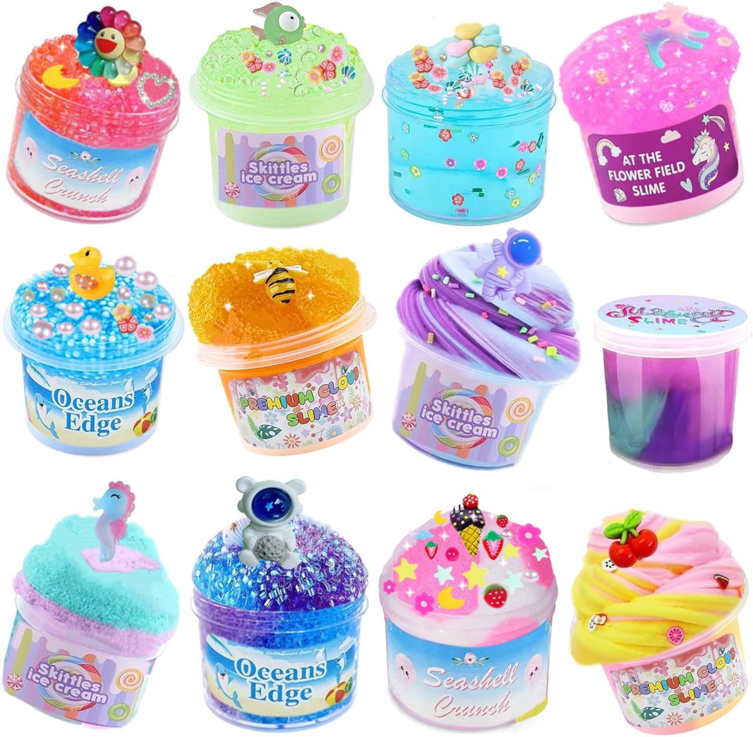 10er Pack Butter Slime Kit – 60 Ml, Duftend, Weich, Bastelspielzeug Für Kinder