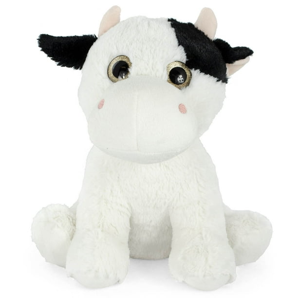 Contact walmart secaucus on messenger. super soft plush corduroy cuddle farm sitting cow stuffed animal toy 14 inch adorable farm animal with glitter eyes