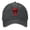 Black, variant on Vintage Washed Baseball Cap for Men and Women, Adjustable Low Profile Dad Hat, Cotton Curved Brim Casual Outdoor Hat,Moroccan Flag Skull