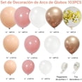 thumbnail image 4 of Juego de Globos para Decoraciones de Fiesta, Kit de Guirnalda de Globos de Oro Rosa Metálicos de Confeti, 4 of 4