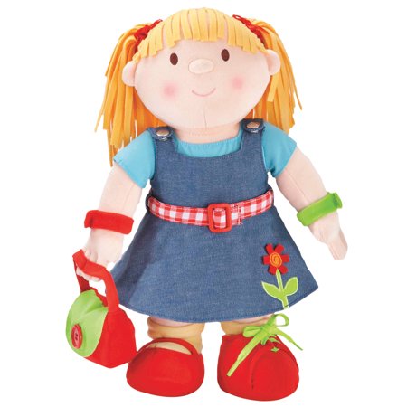 Dress Up Girl Doll by One Step Ahead - Basic Skills Learning Toy - For Toddlers Ages 12 Months and