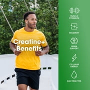 Optimum Nutrition Creatine Monohydrate Plus Powder, Orange Passionfruit Flavored Creatine Performance Blend With Electrolytes for Hydration, Added Vitamins, 40 Servings