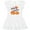 AA-White, variant on Inktastic Little Sister Pumpkins with Fall Leaves Girls Baby Dress