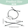 thumbnail image 2 of 16Pcs Waxed Cotton Cord Adjustable Bracelet Makings Black 5.91~10.16 inch(15~25.8cm) 1mm, 2 of 6