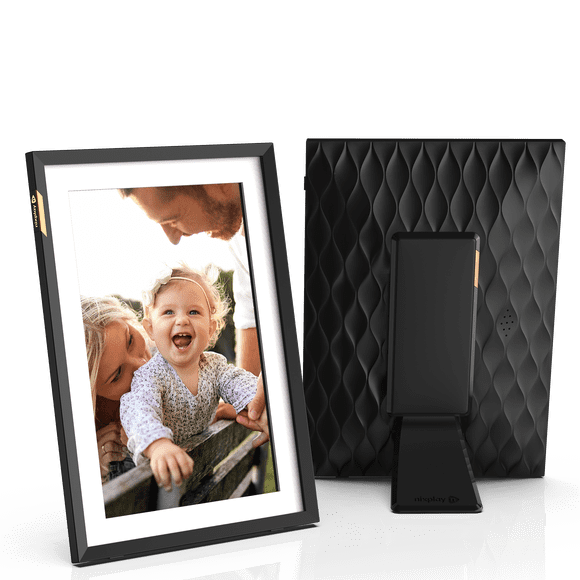 Nixplay 10.1 inch Touch Screen Digital Picture Frame with WiFi (W10P) - Classic Mat - Share Photos and Videos Instantly via Email or App