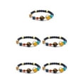 thumbnail image 1 of Ruiboury Solar Systems Bracelet Men Women Handmade Adjustable Replacement Easy Matching Bangle Jewelry Ornament Birthday Gift Type 7 5PCS, 1 of 1