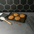 thumbnail image 3 of Thyme & Table Non-Stick Rectangle Baking Sheet with Gold Cooling Rack - Black, 3 of 7