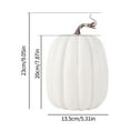 thumbnail image 5 of 8 Inch Large Artificial Pumpkins Decor Foam Fake Decorative Pumpkins for Halloween Autumn Harvest Home Decorations, 5 of 7