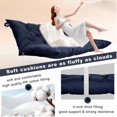 thumbnail image 2 of Porch Swing Cushions 60in , Waterproof Outdoor Replacement Glider Cushions, 2-3 Seater Patio Bench Cushions with Backrest for Garden,Backyard, 2 of 7