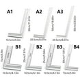 thumbnail image 3 of Aluminum Right Angles Ruler With Safety Corners And Clear Scale Carpenter Square For Various Building Applications, 3 of 8