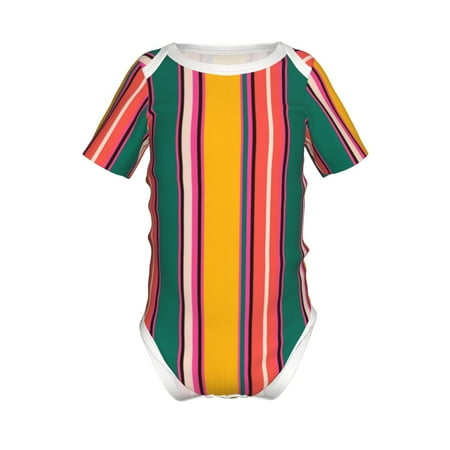 

Yiaed Vertical Stripes Print Infant Climbing Short Sleeve Onesie One-Piece Baby Bodysuit Clothes 0-12 Months -9M