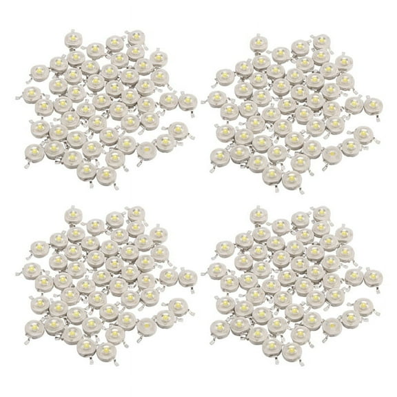 200Pcs 1W Diode High Power Cool White Led Beads 1 Watt Lamp Chip 3V-3.4V,200 x cool white light,white