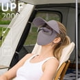 thumbnail image 4 of MKHSQHDG Today's Deals Three in 1 Summer for Cycling with Full Face Sun Gear for Outdoor Riding Ice Silk Sunscreen Face Full Face Cycling Sunshade Hat Integrated, 4 of 5