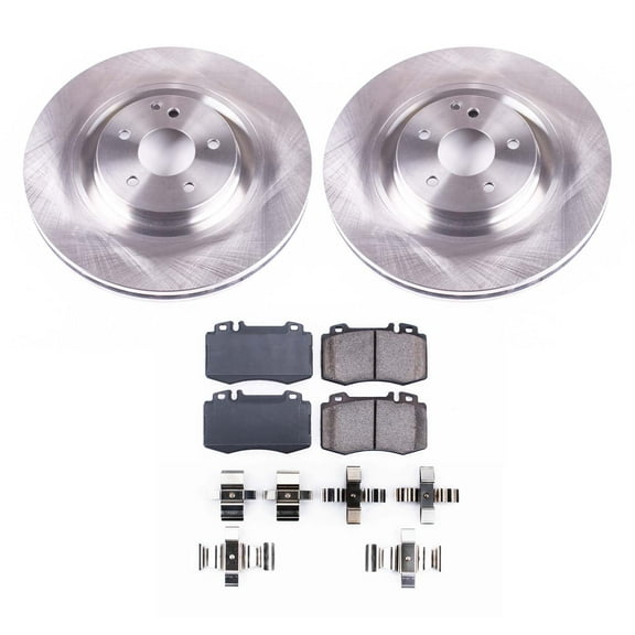 Ultimate Brakes Front Ceramic Brake Pad and Rotor Kit with Hardware WM80781