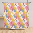 thumbnail image 4 of Tchckioa Abstract Colorful Wave Shower Curtain,72x72 Inch Privacy Protection Hooks Bath Curtain for Bathtub, 4 of 6