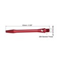 thumbnail image 2 of Uxcell Dart Shafts 48mm/1.9 Inch, 2BA Thread Aluminum Dart Stems Dart Accessories, 6 Pack Red, 2 of 5