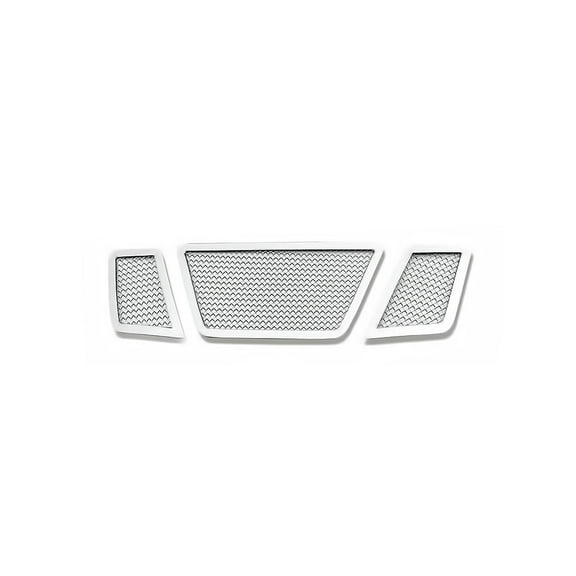APS Compatible with Nissan Pathfinder 2005-2007 Nissan Frontier 2005-2008 Main Upper Stainless Steel Chrome Mesh Front Grill Grille Insert N76505T