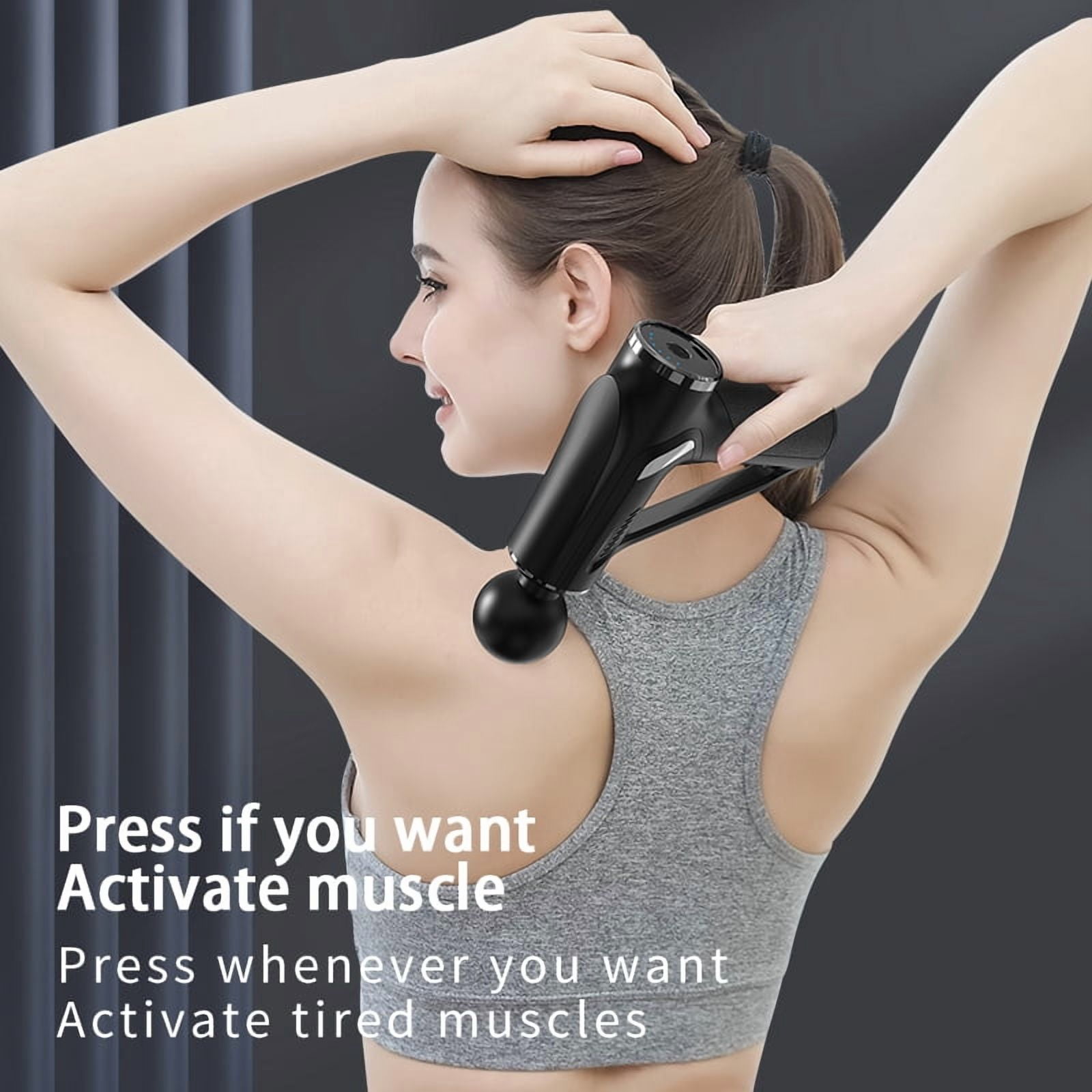 Professional Deep Tissue Massage Gun Portable Fascia Gun for Effective Body Muscle Relaxation