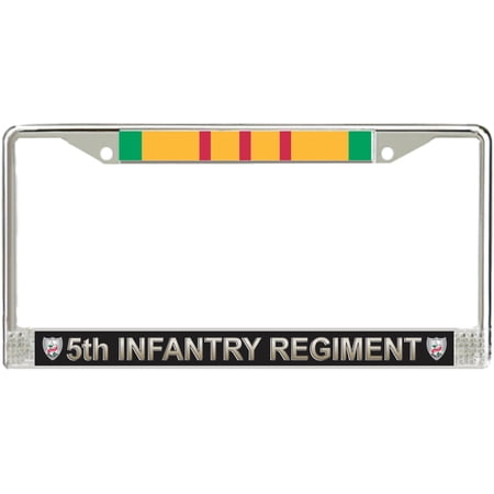 5th Infantry Regiment Vietnam Veteran License Plate Frame