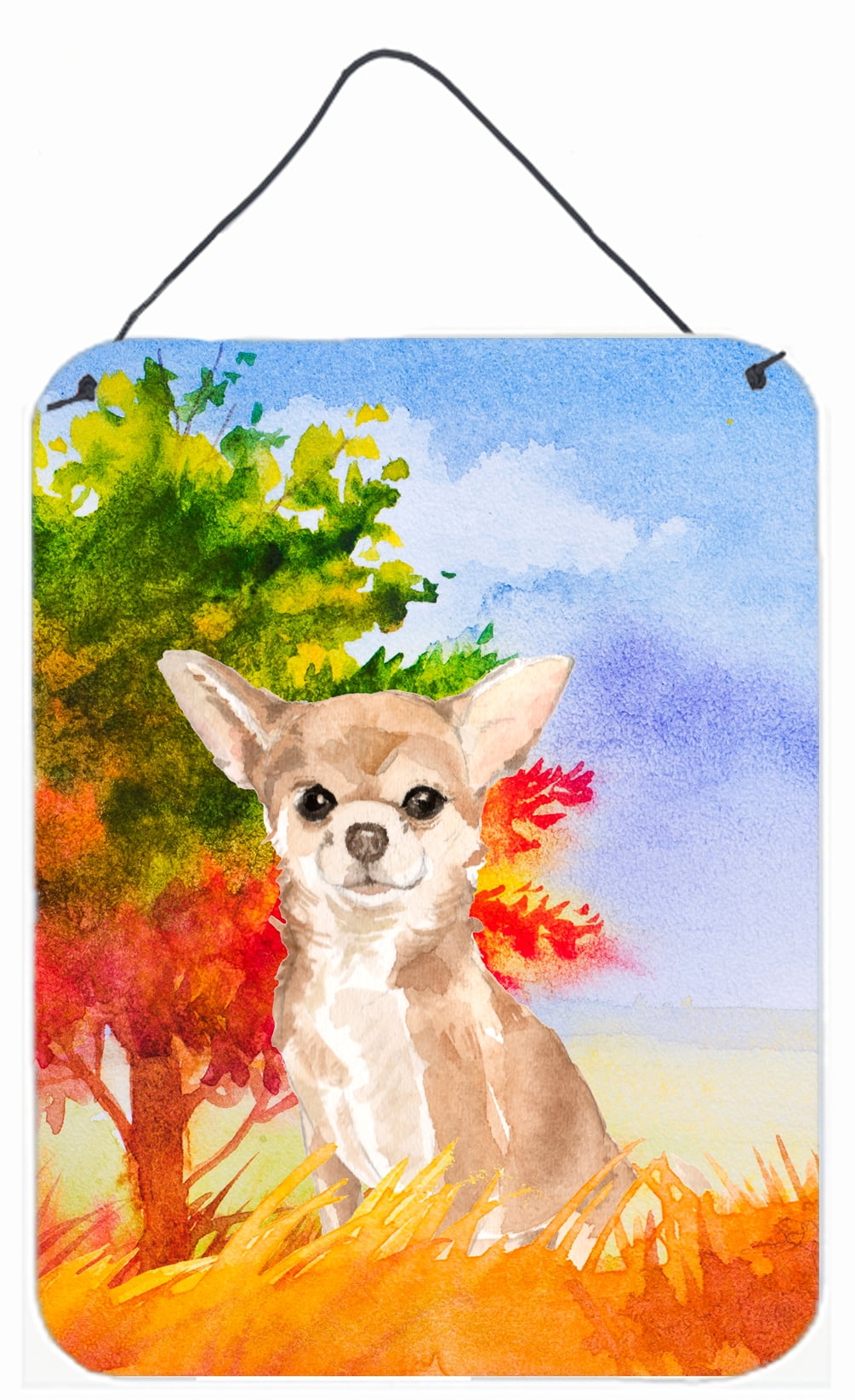 Fall Chihuahua Wall or Door Hanging Prints