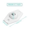 thumbnail image 2 of Ruedas giratorias mini Smooth Mobility de 360°, adhesivas, silenciosas y duraderas, para muebles, botes de basura y almacenamiento, paquete de 16, 2 of 5