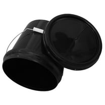 LOLIPPYY Plastic Bucket With Lid Brine Bucket Plastic Bucket Black PP 1Pcs
