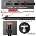 thumbnail image 2 of Soporte proyector mejorado, extensible universal, altura ajustable 15-22 in / 37-56 cm, giro ángulo ajustable 360°, negro, 2 of 3