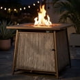 thumbnail image 5 of BALI OUTDOORS 28" Gas Fire Pit Table with Metal Lid and Lava Rocks, 50,000 BTU / Gray, 5 of 10