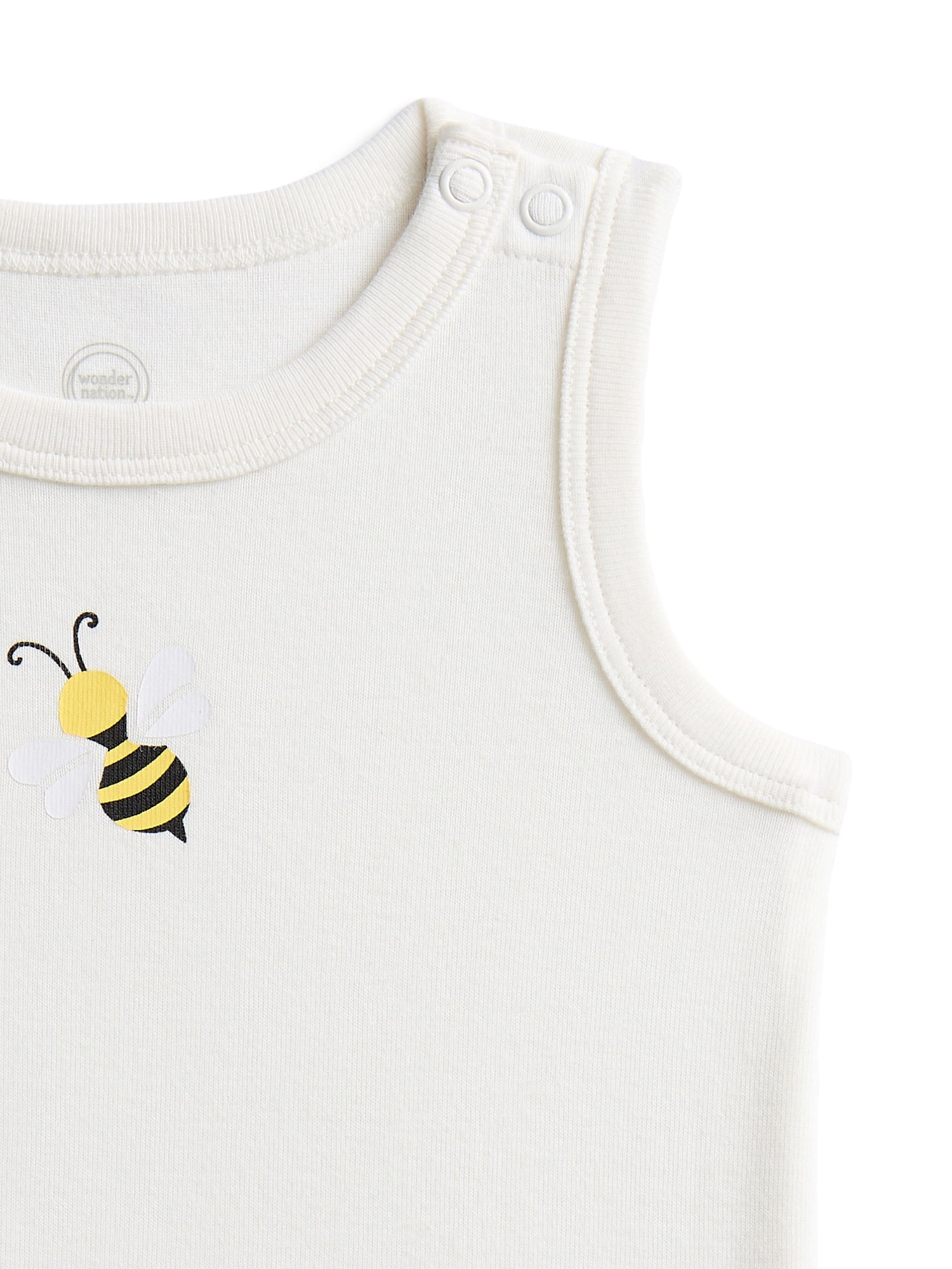 Wonder Nation Baby Girls Tank Bodysuit, Sizes 0-24 Months