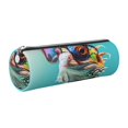 thumbnail image 1 of Disketp Stylish Sunglasses Iguana Estuche Organizador de Lápices de Cuero, Estuche de Oficina con Cremallera para Bolígrafo y Lápiz, 1 of 6