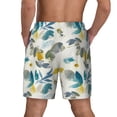 thumbnail image 4 of Daiia Watercolor Leaves Mens Swim Trunks Swim Shorts Quick Dry Swim Shorts with Mesh Lining Pockets-Medium, 4 of 9