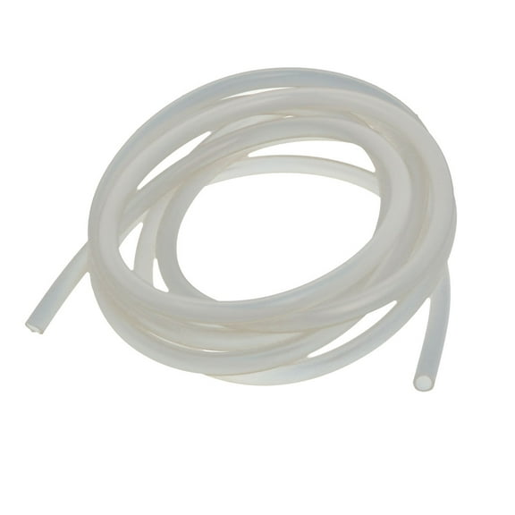 4mm x 6mm Heat Resistant Soft Silicone Tube Hose Pipe 2M Length Milky