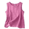 thumbnail image 2 of LEKODE Womens Tank Top Mujer Neck Tank Top 2026 Crewneck Layering Cami Wide Strap Bra Tank Tops for Women Adjustable Tank Top Everyday Wear Camisole Vacation Outfits Casual Blouse Pink 2xl, 2 of 9