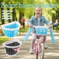 thumbnail image 6 of Kids Bicycle Front Basket with Ribbon – Universal Plastic Storage Basket for Bikes, Scooters, and Balance Bikes, 6 of 7