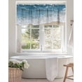 thumbnail image 4 of Valance Curtains for Windows Beach Wave Kitchen Curtians Window Treatment Summer Beach Nature Topper Curtain Rod Pocket Valances for Kitchen Bathroom Living Room 60x18in, 4 of 9