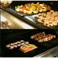 thumbnail image 4 of 5-Piece Bbq Grill Mat Set | High Temp Non-Stick Fiberglass Cooking Mat for Outdoor Grilling | Reusable Barbecue Liner for Gas, Charcoal, or Electric Grill, 4 of 6