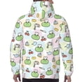 thumbnail image 7 of Xecao Frog Wear Chef Hat Pattern Men's Adult Pullover Hoodie,Hooded Sweatshirt-X-Large, 7 of 7
