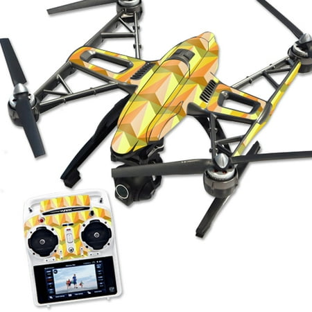 Skin Decal Wrap Compatible With Yuneec Q500 & Q500+ Drone Angle Orange