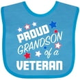 thumbnail image 3 of Inktastic Proud Grandson of a Veteran Veterans Day Boys Baby Bib, 3 of 4