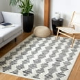 thumbnail image 2 of SAFAVIEH Tulum Lancaster Geometric Area Rug, 3' x 5', Ivory/Black, 2 of 8
