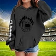 thumbnail image 2 of Hoodies for Teen Cute Pattern Pullover Youth Long Sleeve Oversized Hooded Sweatshirts Tween Tops Winter Preppy Clothes - Black,11-12Years, 2 of 5
