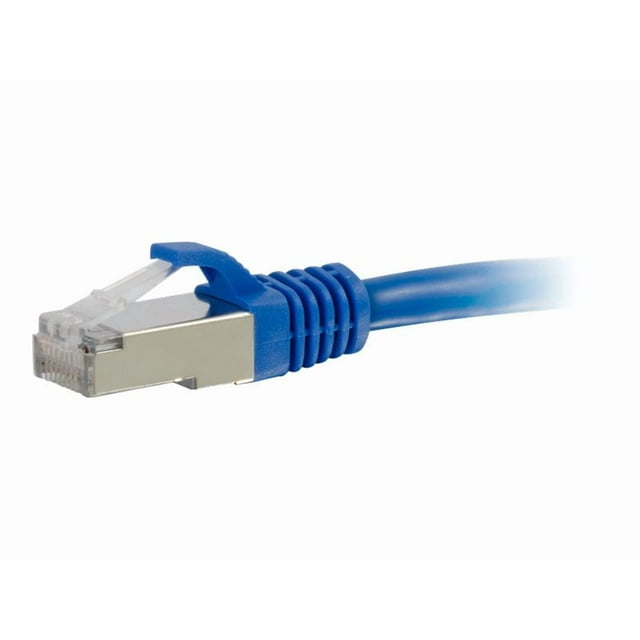 C2G Câble Patch Ethernet Sans Accroc (STP) 3 Pieds Cat5e - Bleu - Câble Patch - RJ-45 (m) à RJ-45 (m) - 3 Pieds - STP - CAT 5e - Moulé, Échappé - Bleu