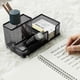 thumbnail image 4 of Metal Mesh Desk Organizer with Pen Holder, Pen Stand, Black Metal Desk Storage, 4 of 5