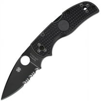 Spyderco Native 5 Lightweight Black FRN Black Blade ComboEdge Folding Knife
