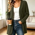 thumbnail image 2 of Enjoytime Lightweight Cardigans for Women Long Sleeve Open Front Cardigan Sweater Solid Casual Soft Fall Clothes, 2 of 8