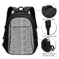 thumbnail image 3 of Fotbe Weave Geometric Mochila con Estampado y Puerto USB para Hombre y Mujer, Mochila Antirrobo, Mochila de Viaje, Mochila Escolar, Mochila Universitaria, 3 of 7