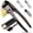 Premium Dark Gray, variant on Premium Garlic Press Set - Rust Proof Professional Garlic Mincer Tool - Easy-Squeeze, Easy-Clean with Soft, Ergonomic Handle - Silicone Garlic Peeler & Brush (Silver)
