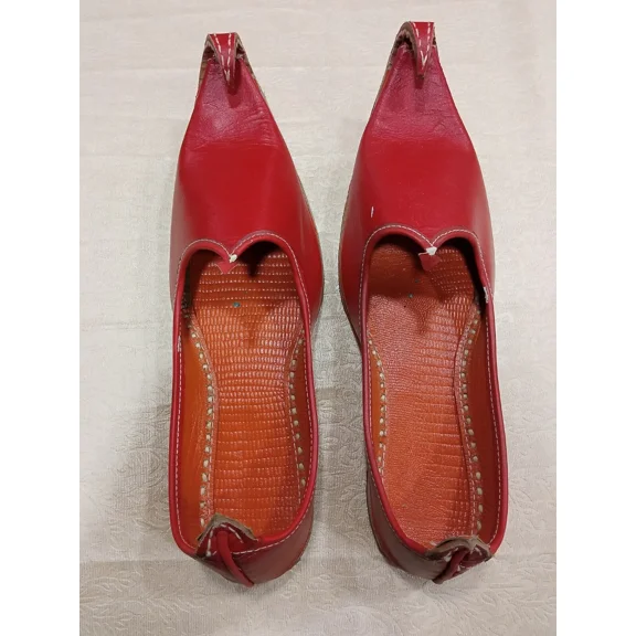 Women Punjabi Shoes Handmade Indian Leather Mojaries Moccasin Jutties US 9.5-13
