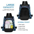 thumbnail image 6 of FORMRS Women's Travel Backpack Purse Anti-Theft Hidden Pockets Casual Shoulder Bag, Blue Owl Pattern, 6 of 7