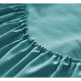 thumbnail image 2 of Elevate Your Sleep with SMYRNA 100% Rayon Fabric Bamboo Luxury Queen 6 Piece Bed Sheet Set | Ultra-Soft Teal | Moisture Wicking | Deep Pockets | 1 Fitted Sheet,1 Flat Sheet, 4 Pillowcases, 2 of 5